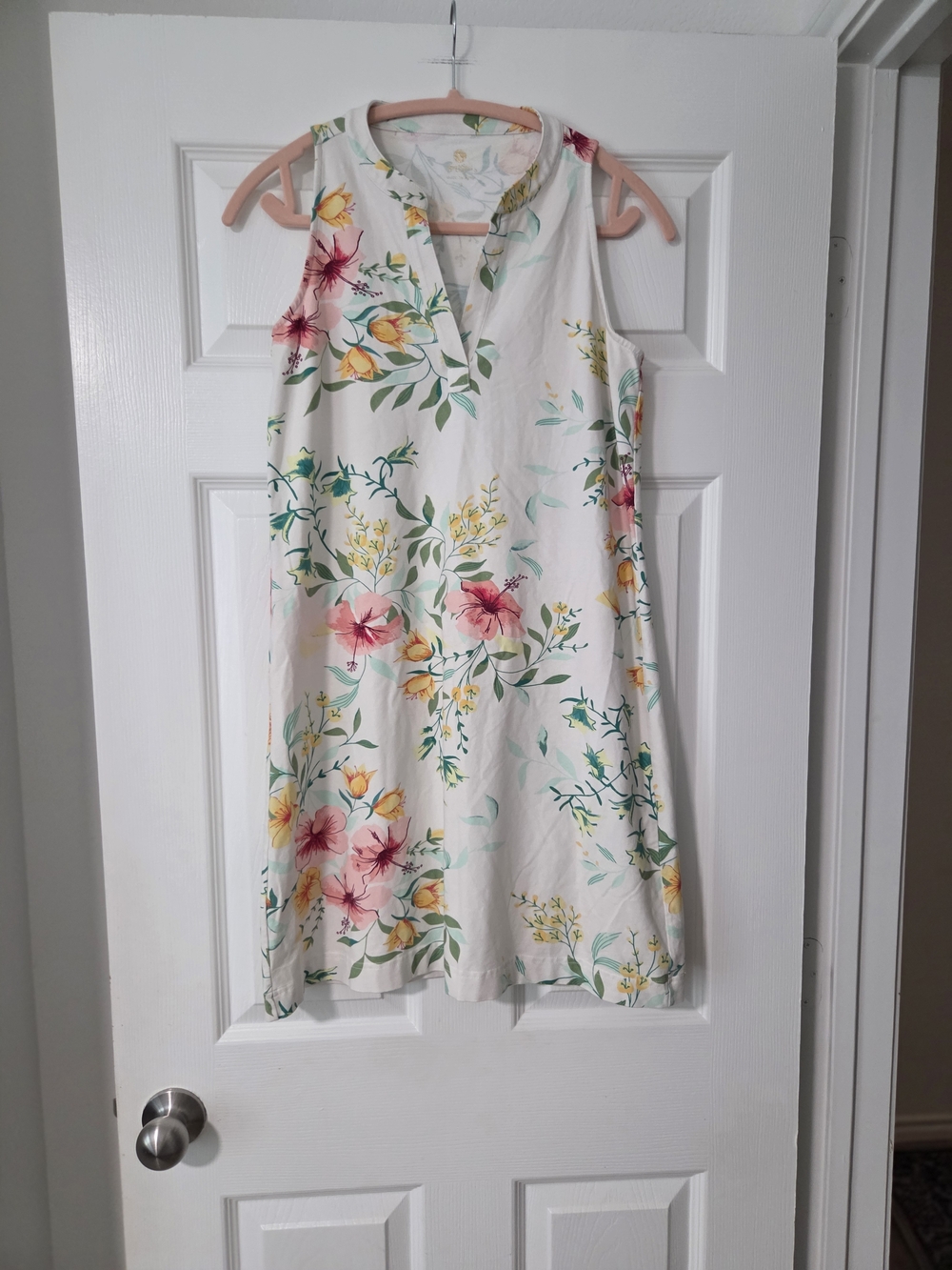 Spartina 449 Foral Sleeveless V-Neck Sundress.S Vacation Party Summer Beach